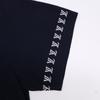 LOUIS VUITTON Black HRN42W Signature Short Sleeve Crew Neck tops M NavyUsed