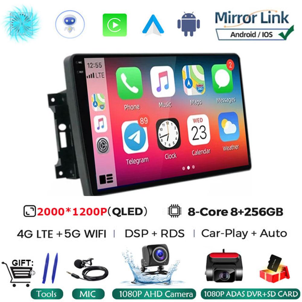 Для Jeep Compass/Commander/Grand Cherokee/Wrangler/Liberty AutoRadio Android 14 Car Radio QLED GPS Navigation Multimedia Player