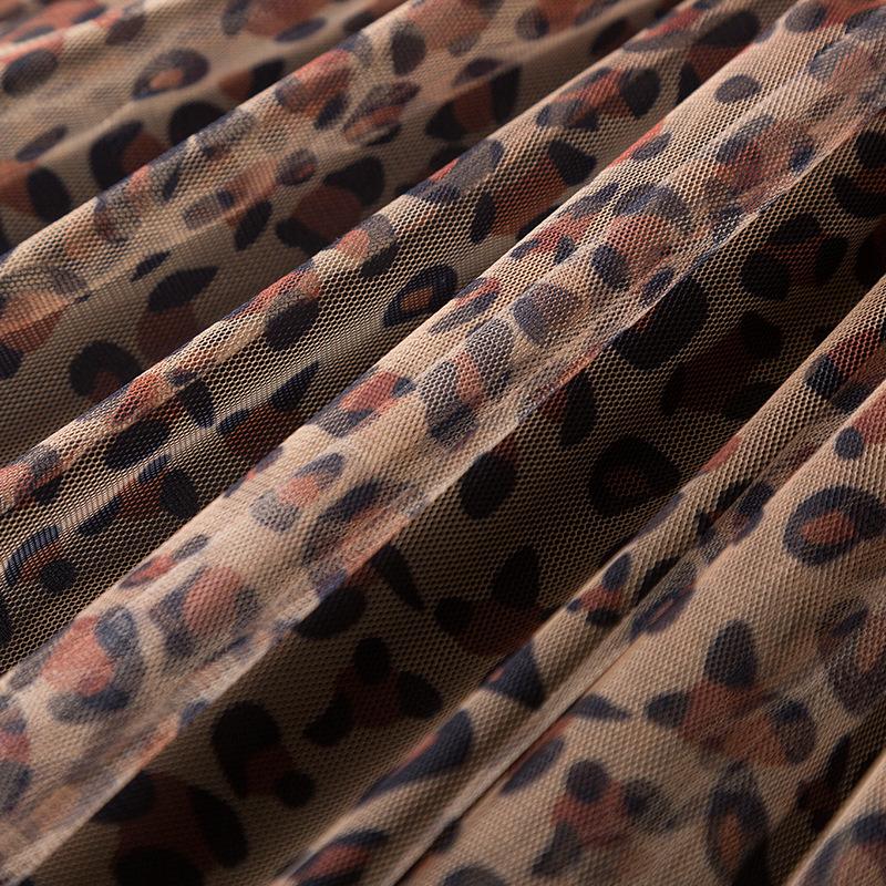 Модное платье для девочек 2025 года, летнее детское платье принцессы с бантом и леопардовым принтом, праздничное вечернее платье