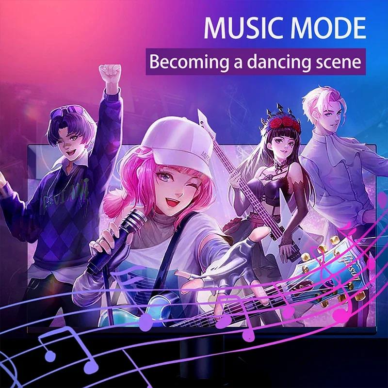 LED Light Strip Computer Screen Colar Sync Monitor Ambilight RGB Lights Ambient Lighting PC Backlight Pickup Light for Game Room