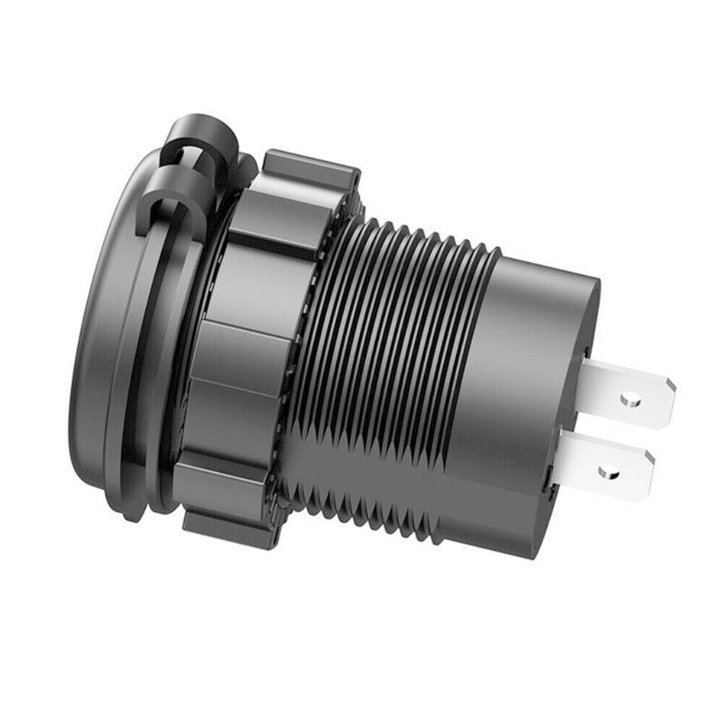 5 В 2,1 А водонепроницаемый двойной порт USB зарядное устройство адаптер питания напряжение дисплей вольтметр для 12-24 В