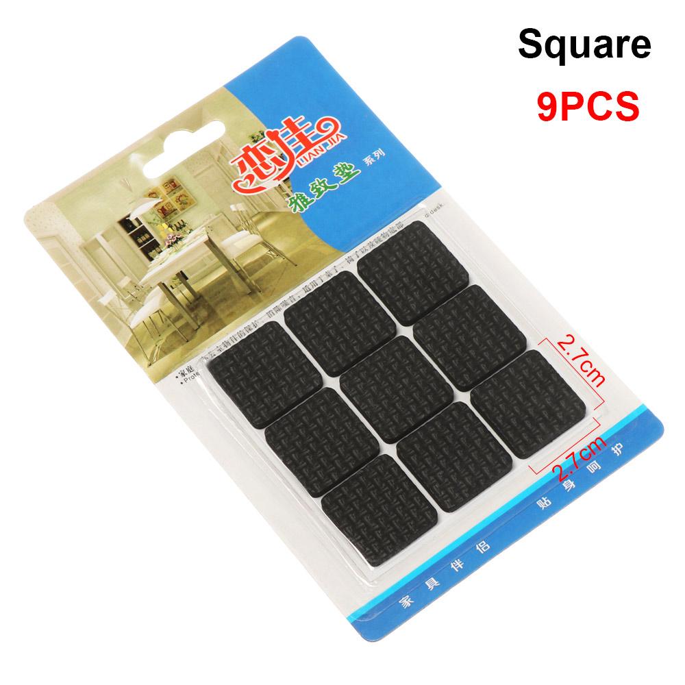 1-24PCS Anti Slip Bumper Damper Furniture Leg Feet Rug Felt Pads Thickening Self Adhesive Mat Chair Table Protector Anti Noisy