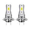 2x Fanless H7 LED Bulb 1:1 Mini Size Head Lamp Wireless 18000LM CSP LED Chips H7 Car LED Headlight Bulb 6000K White 12V