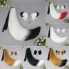Fashion Lolita Headbands Faux Fur Kit Furry Tail Ears Headwear Tail Set Cosplay Supplies