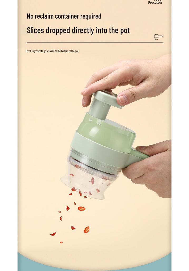 Gatling Electric Vegetable Chopper: Multifunctional Kitchen Food Processor & Garlic Masher