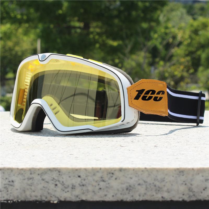 Мотоциклетный шлем очки ретро локомотив мотокросс езда велосипедные солнцезащитные очки ветрозащитный анти песок внедорожные универсальные очки
