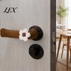Door Handle Protector 2/4Pcs Flower Cover, Anti-collision Knob Protector, Anti-Static Bedroom Anti-Freeze Lever Sleeve for Home Office