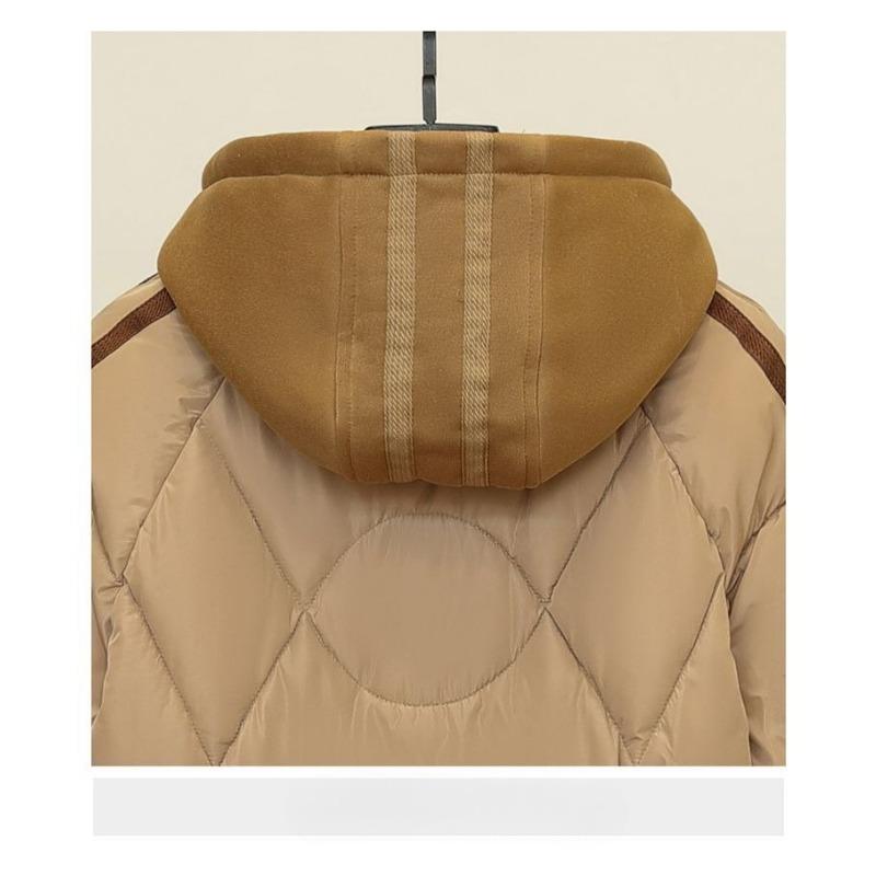 Свободное Теплое Зимнее Пуховое Хлопковое Пальто Женское Длинное Стеганое Пальто Поддельный Двойной Толстое Зимнее Пальто