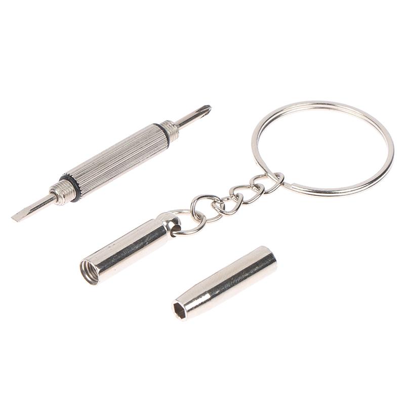 1 шт. 3 в 1 ремонтный комплект, инструменты, портативная отвертка-брелок из нержавеющей стали