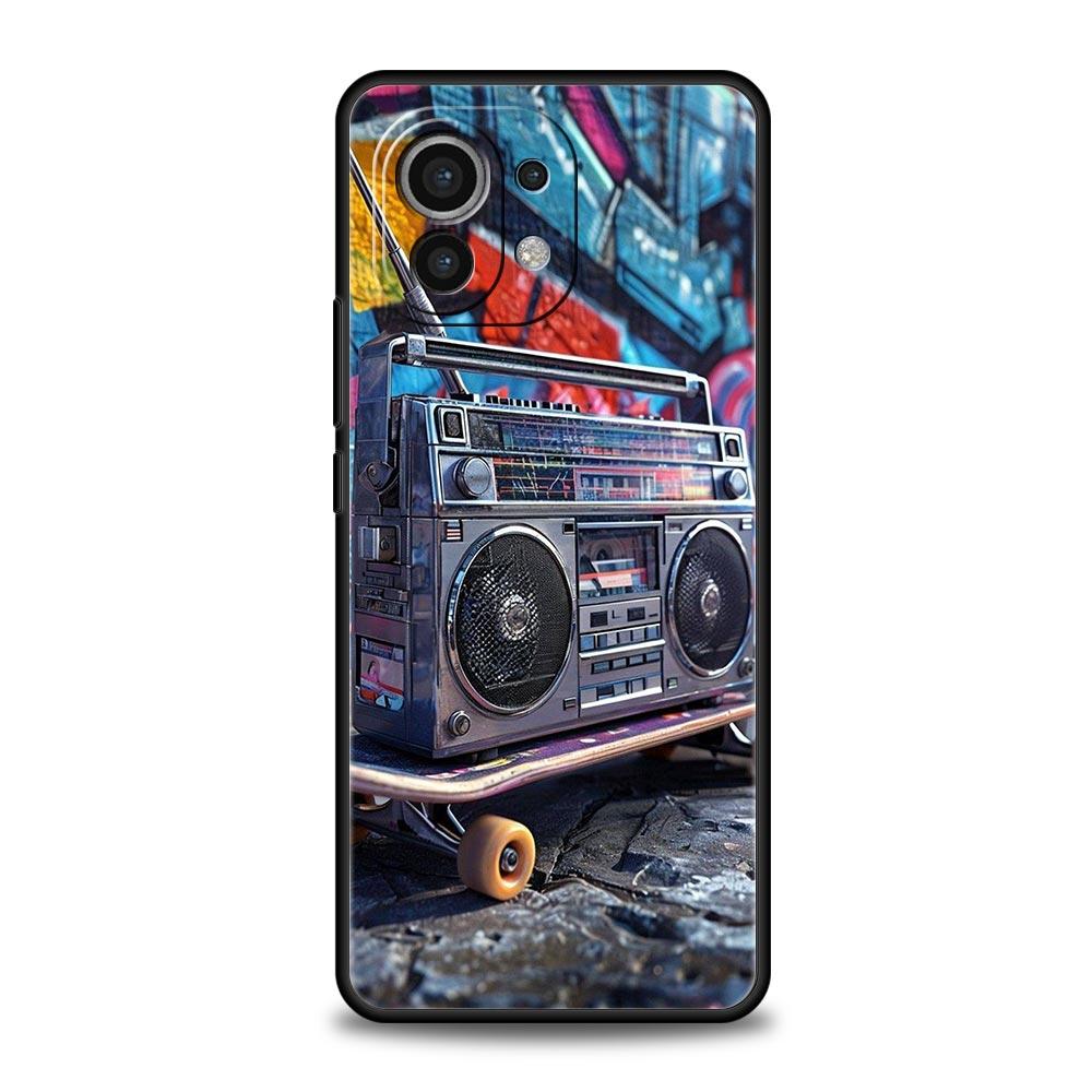 Ретро Диктофон Чехол для Телефона для Xiaomi Mi 17 15 14 13 12 11 Ultra 15T 14T 13T 12T 11T Pro Lite 5G Мягкий ТПУ Чехол-Сумка