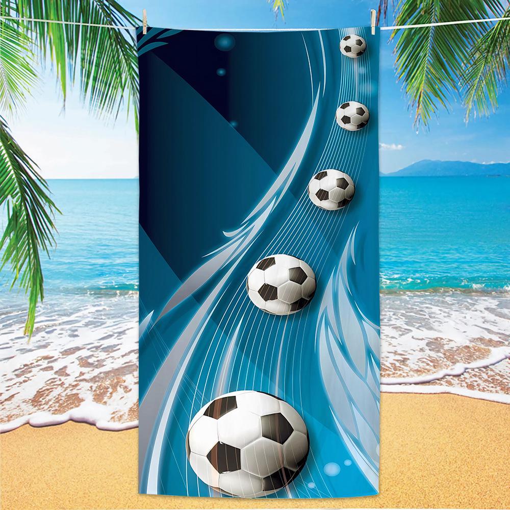 New Football Beach Towel World Cup Theme Microfiber Beach Towel Adult Large Beach Towel