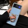 Чехол-подставка для телефона с бриллиантовыми сердечками для Samsung Galaxy Z Flip 3 Z Flip 4 5G, жесткий чехол из ПК для ZFlip3, защитный чехол