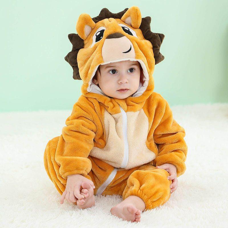 Newborn Baby Child Animal Jumpsuit Performance Wear Baby Cute Crawling Suit Baby Flannel Pajamas Costumes
