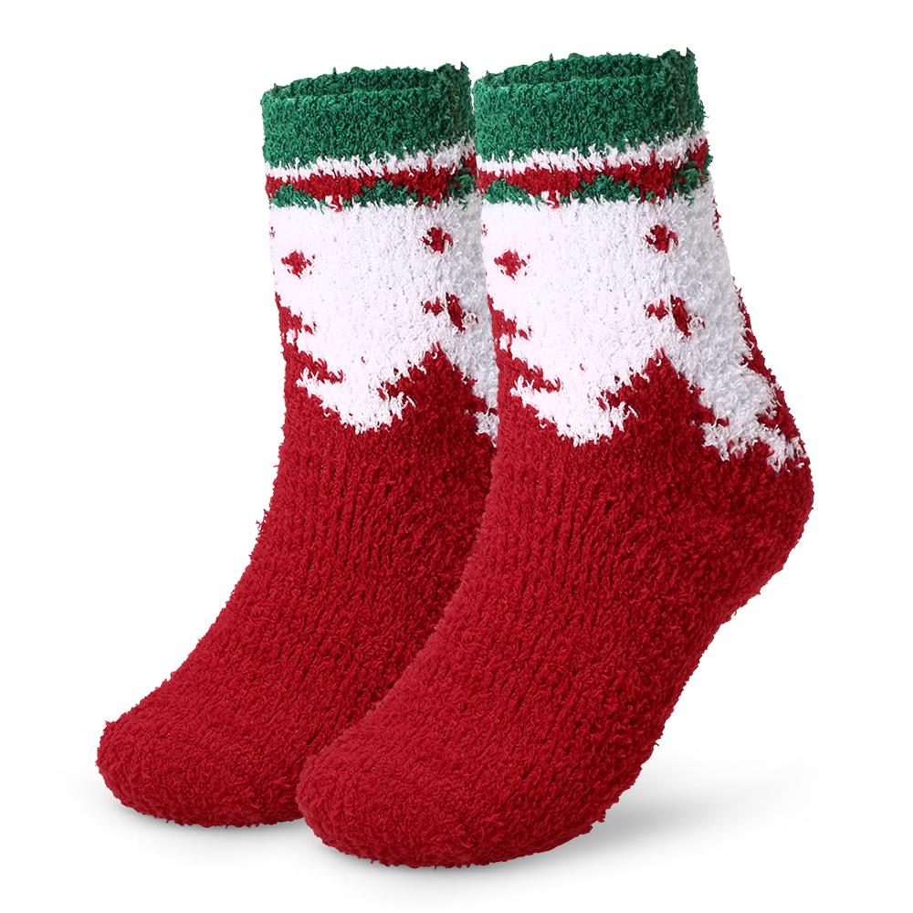 Теплые Взрослые Носки Узорные Рождественские Праздничные Носки Впитывающие Уютные Зимние