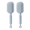 Yousheng 1/2/3Pcs Retractable Hair Brush Self-Cleaning Scalp Massage Anti-static Air Cushion Comb Portable Travel Men Women Hair Detangling Styling