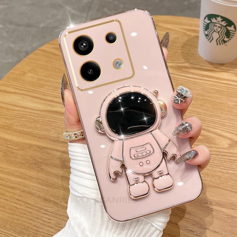 Чехол-подставка Note13 Astronaut с покрытием для Xiaomi Redmi Note 13 Pro 4g 5g 13pro Plus 12 12s 11 11s 10, силиконовый чехол-подставка 13c