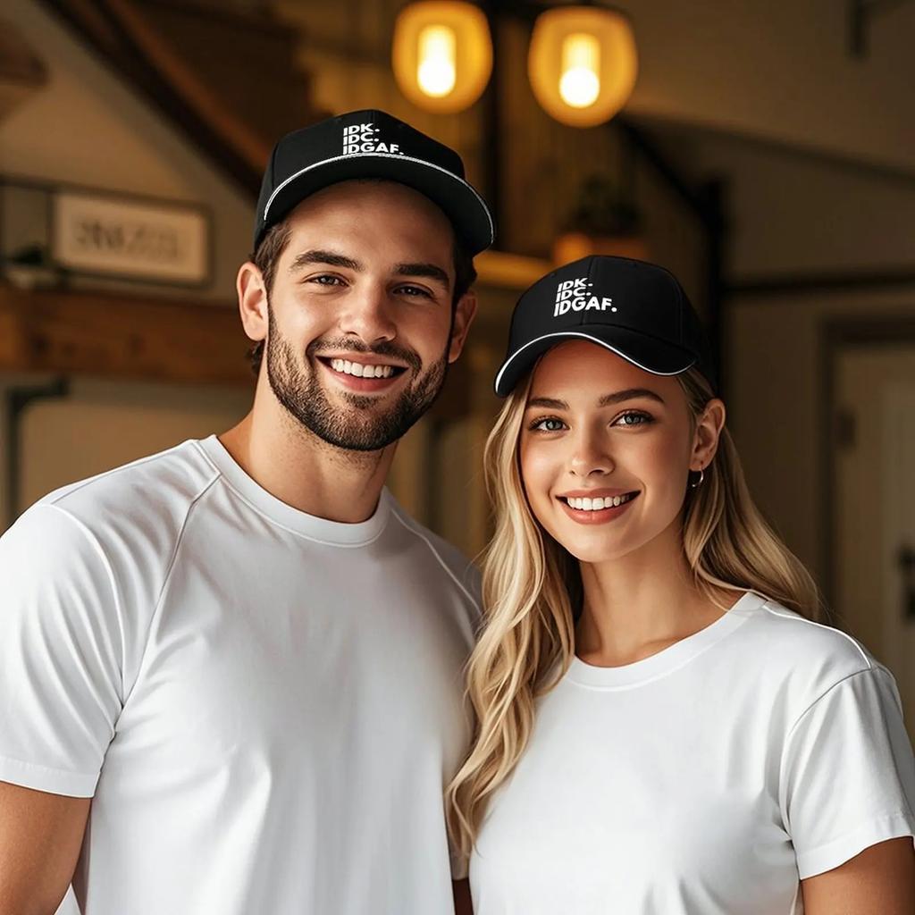 Не знаю. IDC. Кепка IDGAF роскошная женская кепка |-F-| Кепка-тракер Термо-козырек Элегантные женские шляпы Мужские