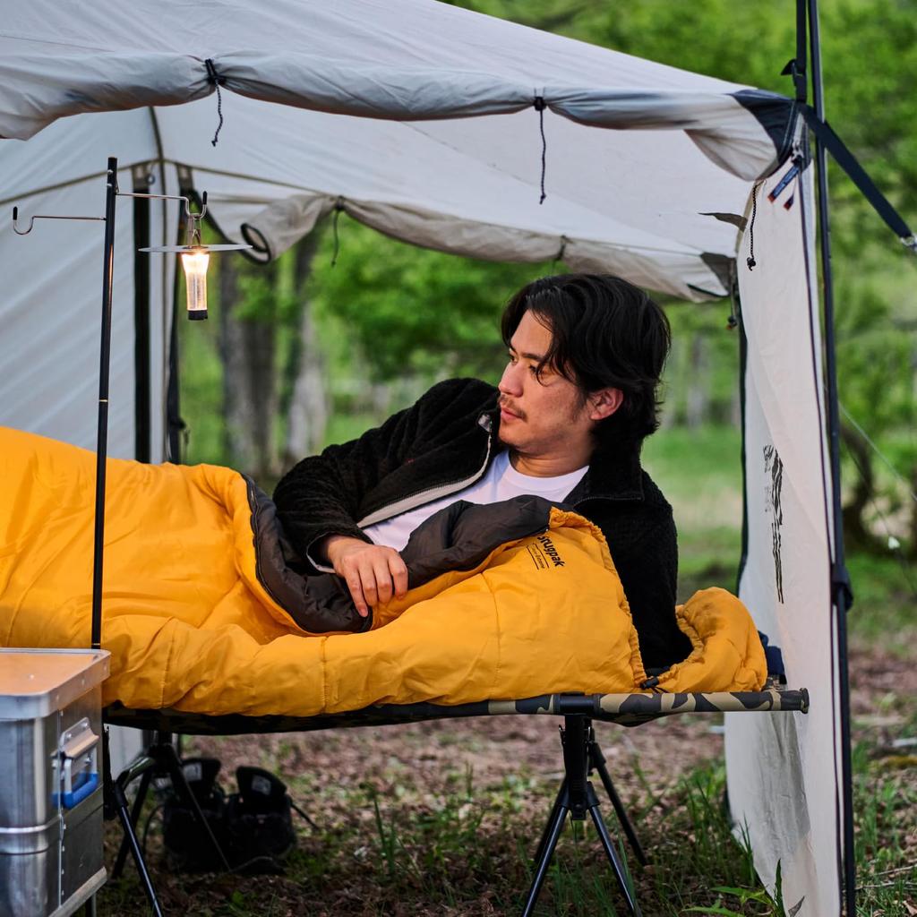 Snugpak Sleeper Extreme Mummy Short Легкий спальник на молнии для использования осенью и зимой Температура Японский мешок, Желтый, [Комфортная -7°C] (Официальный продукт)