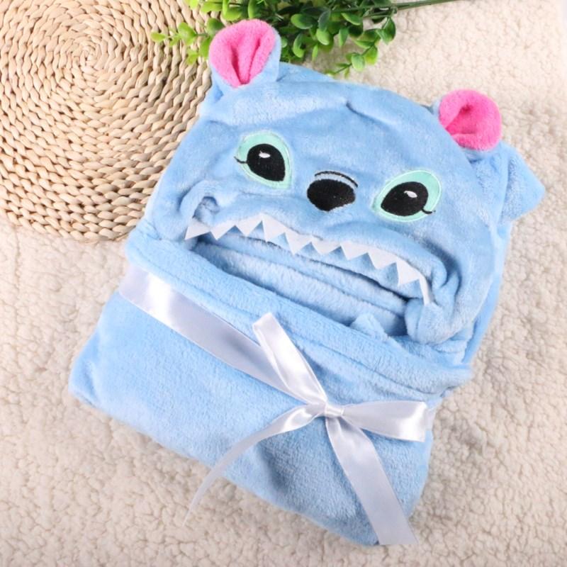 Детский халат, мультяшное одеяло, детское банное полотенце с капюшоном для малышей