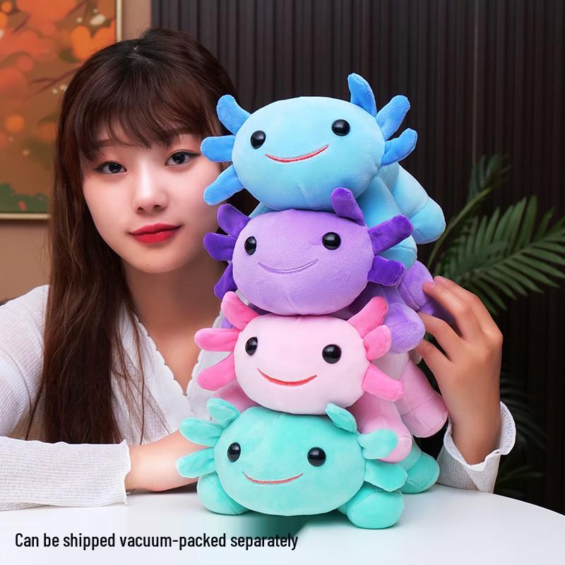 Axolotl Plush Doll: Multi-Color Four-Cornered Style