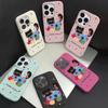 Skin-feel Phone Case for iPhone 11 13 16 Pro Max iPhone XR XS Max 14 15 Pro Max 12 13 Pro Max 16 Plus 13 Pro 14 Pro Cartoon Painted Macaron Colors