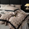 Mei Yun Ge high-precision silver ion color woven jacquard all cotton, pure cotton, contrasting color wide edge four piece set