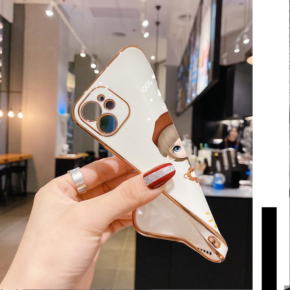 Для Redmi Note 13 Pro 12 Pro 12S 11 Pro 11S 10S OPPO A38 A77s A96 Realme C33 C65 OnePlus мягкий TPU полный объектив защитный чехол для телефона для милой девушки