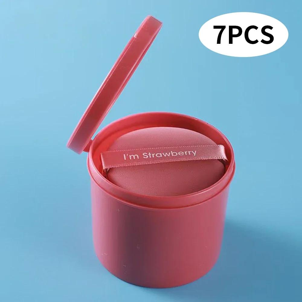 Набор пуховок в штучной упаковке, спонж для лица, тональный крем, профессиональные пуховки круглой формы, портативные мягкие косметические пуховки, женский инструмент для макияжа