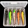 5pcs/box Fishing Lure13.7g/10g Minnow Crankbait Wobblers 3D Eyes Perch Artificial Bait Pike Carp Bait Swim Bait Fishing Pesca