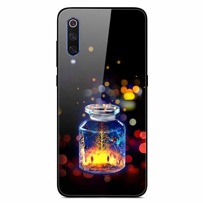 Чехлы для Xiaomi Mi A3 Роскошные Чехлы для Телефона из Закаленного Стекла Космические для Xiaomi MI 9 Lite Чехол 9lite MiA3 Жесткий Защитный Задний Корпус