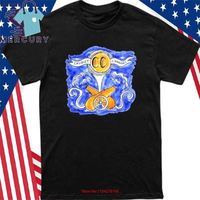 Rony Chudley Cannons Футболка винтажная Стирка повседневная с графикой Дышащая Универсальная уличная одежда Удобная Стильная Эластичная Унисекс