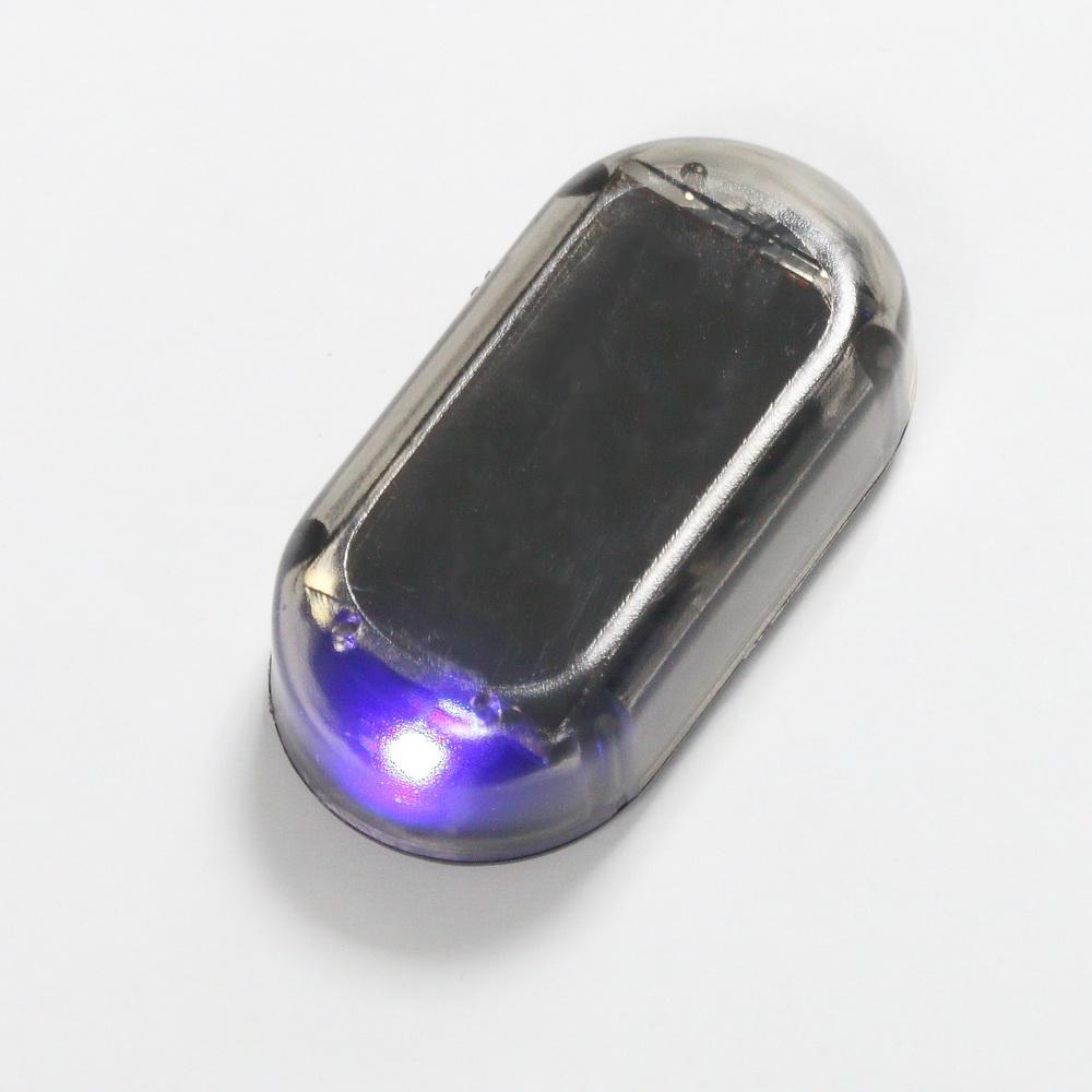 Солнечная и USB-батарея, автомобильная сигнализация, имитация фиктивной сигнализации для автомобиля 12 В-36 В, беспроводная предупреждающая противоугонная лампа, светодиодная мигающая лампа