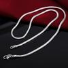 925 Sterling Silver 1-3mm Snake Chain Fashion Wedding Necklace