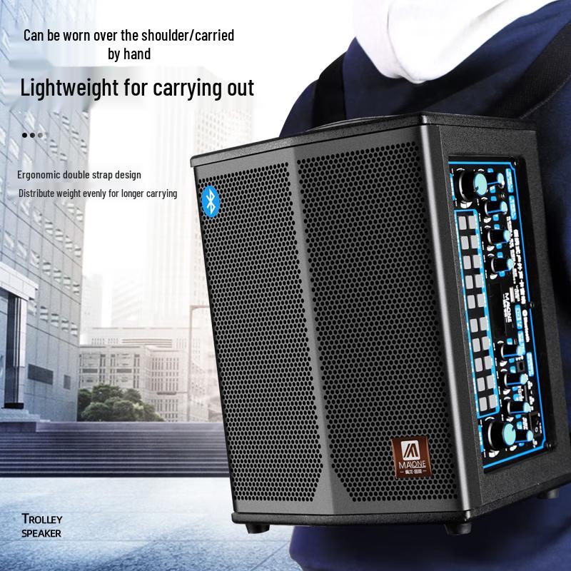 MALONE K-108 Портативная Bluetooth-колонка с беспроводным микрофоном, штекер CN (адаптер в комплекте)