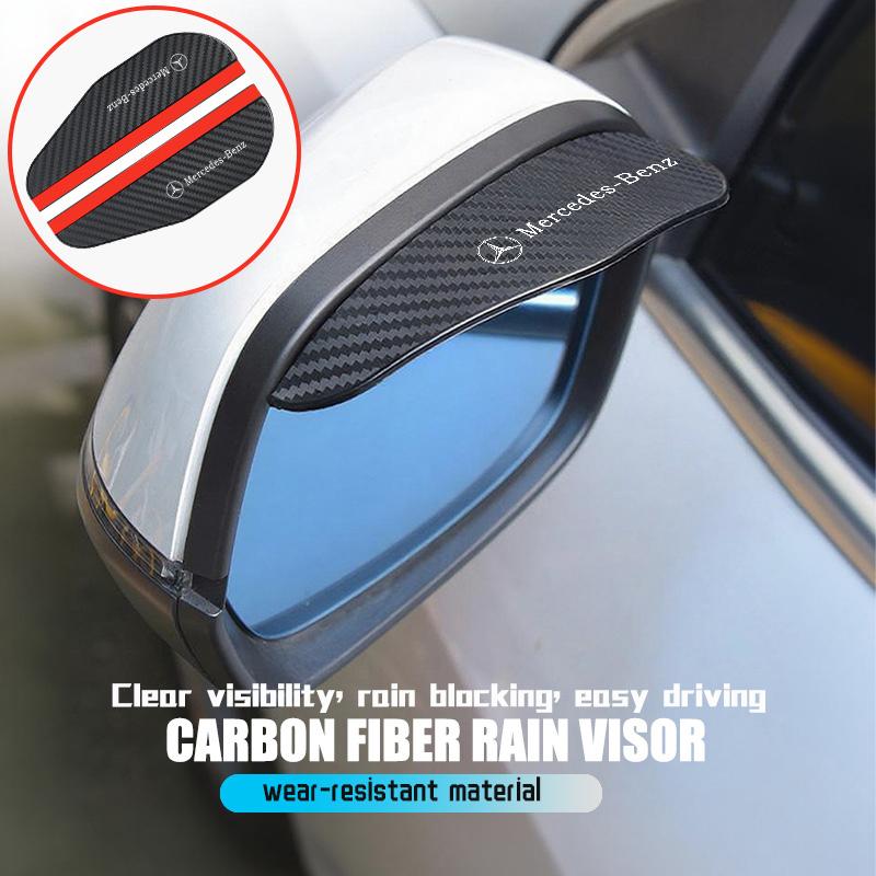 AABIA1 For Benz Car Rearview Mirror Rain Eyebrow Sun Visor Shade Cover Rainy Shield Cover Exclusive AMG SPRINTER V CLASS VIANO W124