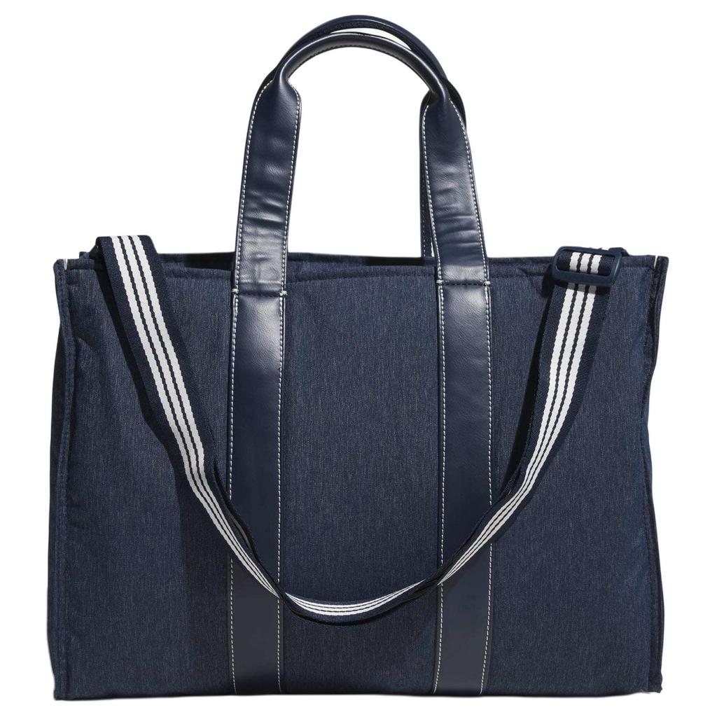 Adidas Recycled Polyamide Tote Bag, Shopping Bag, Shoulder Bag, Handbag Large Women's Marine Blue JF4649