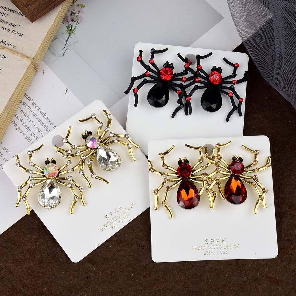 Spider Zinc Zinc Alloy Stud Earrings Party Jewelry Korean Style Dangle Earrings Women Halloween Earrings