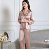 Women's Long Sleeve Silk Pajama Set - 100% Mulberry, Versatile for Spring/Summer, Indoor/Outdoor Wear