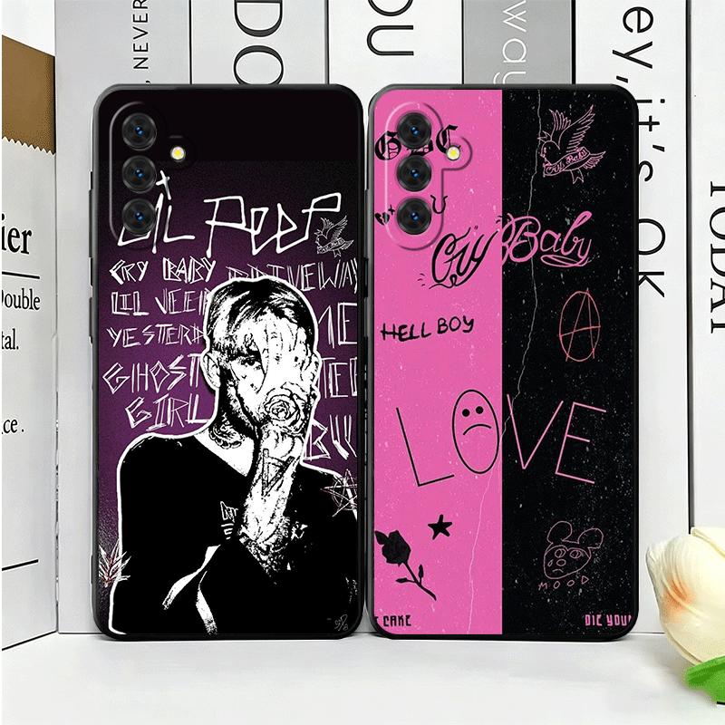 Мягкий чехол для телефона Lil Peep Hellboy Love для Samsung A17 A37 A57 A16 A26 A36 A56 A15 A25 A35 A55 A14 A24 A34 A54 A13 A23 A33 A53 A5
