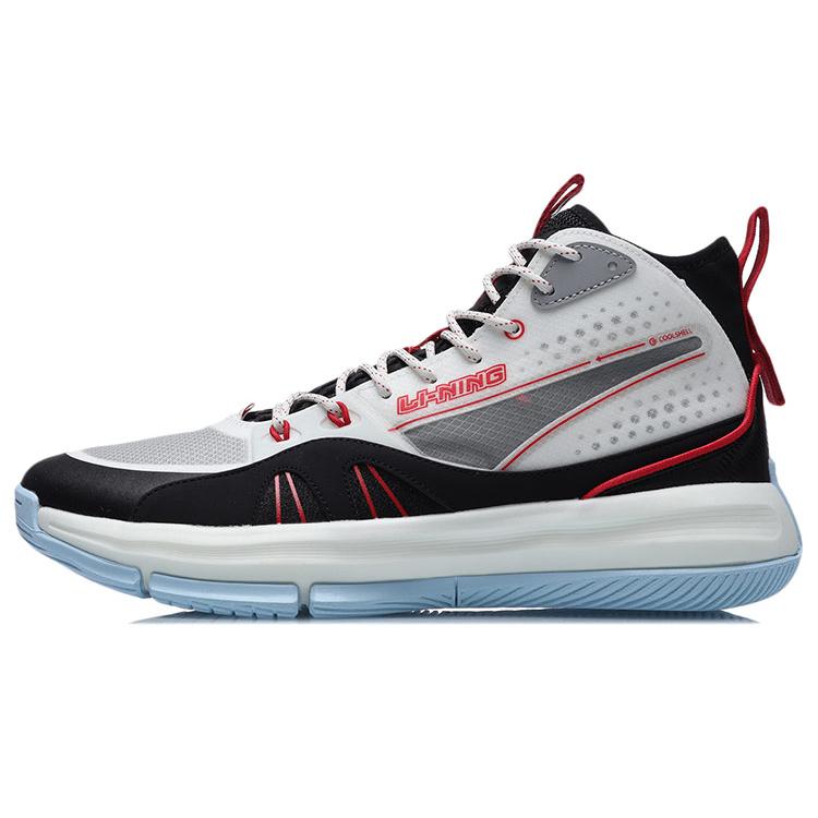 Li Ning 937 Амортизация Устойчивость к истиранию Покрытие Поддержка Ударопрочность Высокие Баскетбольные кроссовки Мужские ABPR011-1