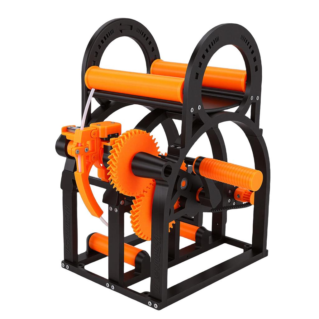 3D Filament Respooler Electric 20cm Spools Winder with Handle 3D Printing Supplies Orange