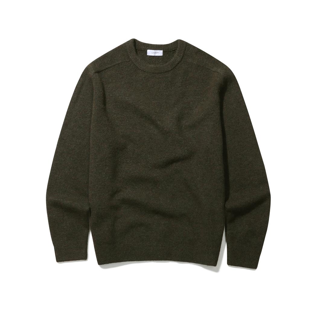 LEDEPT Washable Raglan Round Pullover [Khaki]