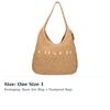 COACH Brooklyn Straw Woven Shoulder Bag Large Women's Beige CAL99-B4NA