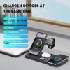 Birthday Gift Alarm Clock 6 In 1 Wireless Charger Station For Iphone Airpods IWatch RGB Night Light Fast Charging Bracket