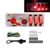 12V Auto LED Ignition Switch Panel Racing Car Ignition Engine Start On/Off Push Button 5 in 1 Ignition Toggle Switches
