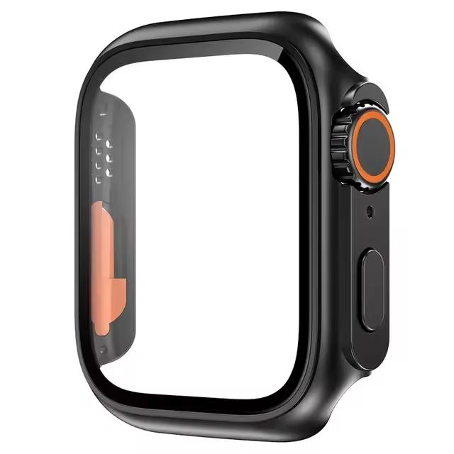 Закаленное Стекло+Чехол Для Apple Watch 11 10 46мм 42мм Ultra 3 49мм Защитная Пленка На Экран Чехол iWatch 9 8 7 6 5 SE 45мм 41мм 44мм Корпус