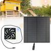 Solar Panel Pet House Chicken Kennel Ventilation Cooling Solar Panel Fan