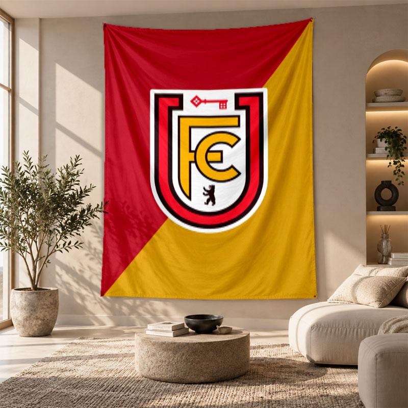 Decorative Tapestry,Union Berlin FC Printed Wall Art, Lightweight Wall Hanging For Bedroom Background