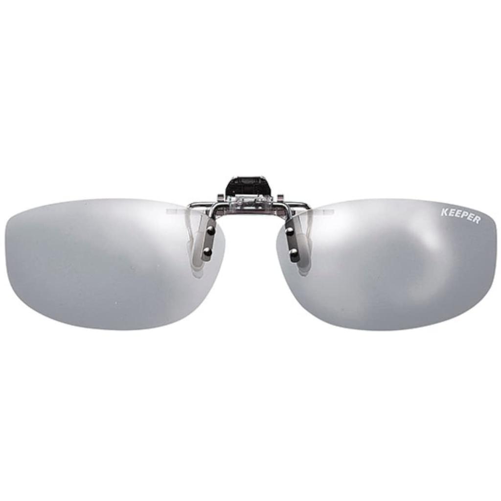 Made in Japan Polarized Apron Clip Type Sunglasses Over Glasses UV Protection Ultra Light Flip Type Unisex Wide Horizontal Type Keeper [cliponkeeper]