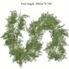 1 шт. Праздничное украшение Мягкий клей Сосновая игла Кипарис Сосновая хвоя Имитация ротанга Настенное подвесное украшение, Используется для уличного праздничного оформления церемонии